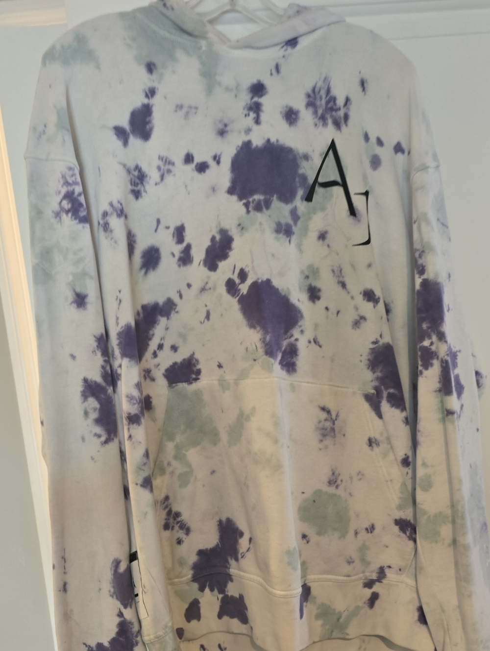 Tie-Dye Kids Hoodie - Purple & Sage